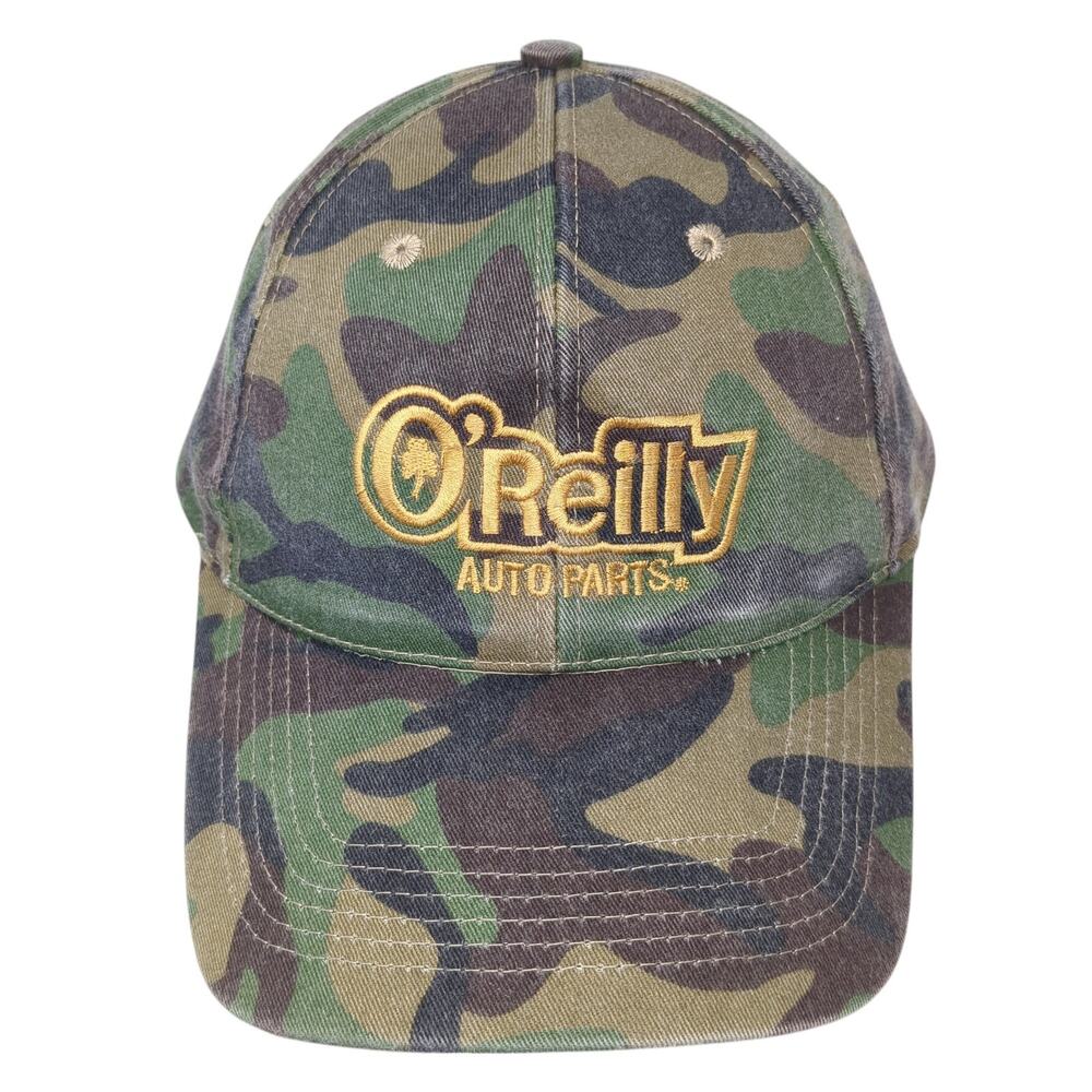 O'Reilly Auto Parts Strapback Baseball Cap Multicolor OS Adjustable Camouflage
